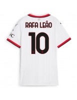 AC Milan Rafael Leao #10 Bortedrakt Dame 2024-25 Korte ermer